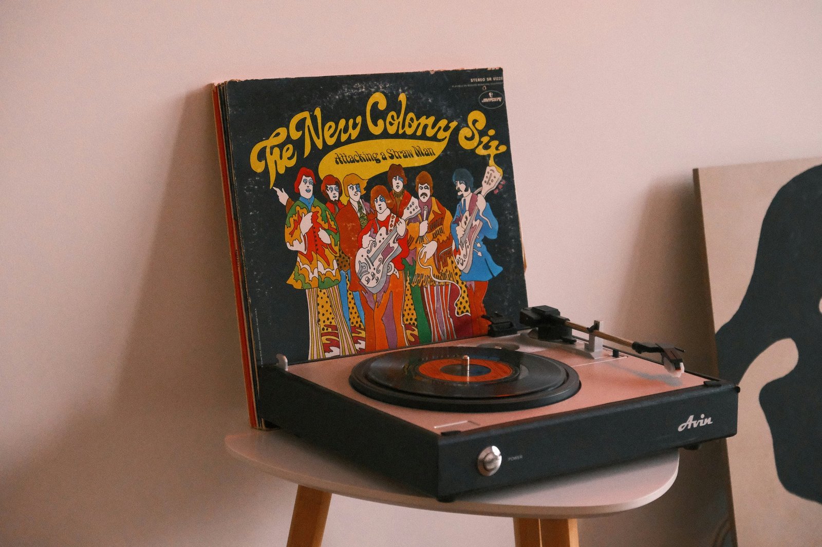 A stack of vintage vinyl records symbolizing nostalgia