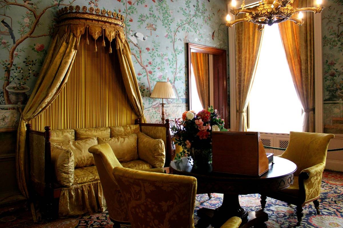 A charming old house with ivy-covered walls