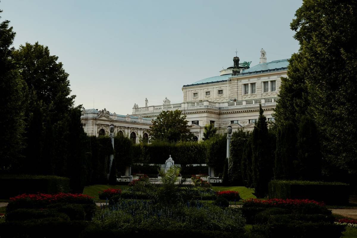 Exterior view of a majestic Scottish castle available as a stay heritage estate option