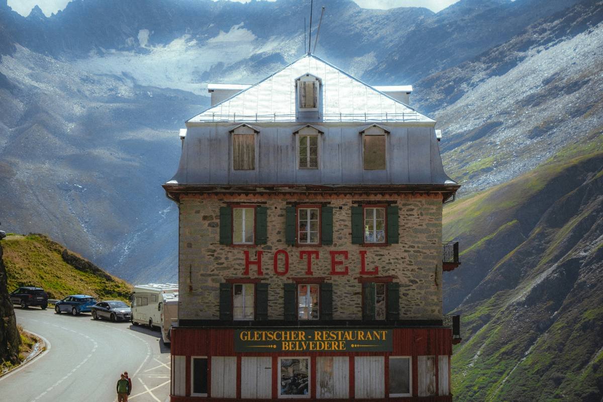Elegant bedroom setup featuring a four-poster bed in a historic home.