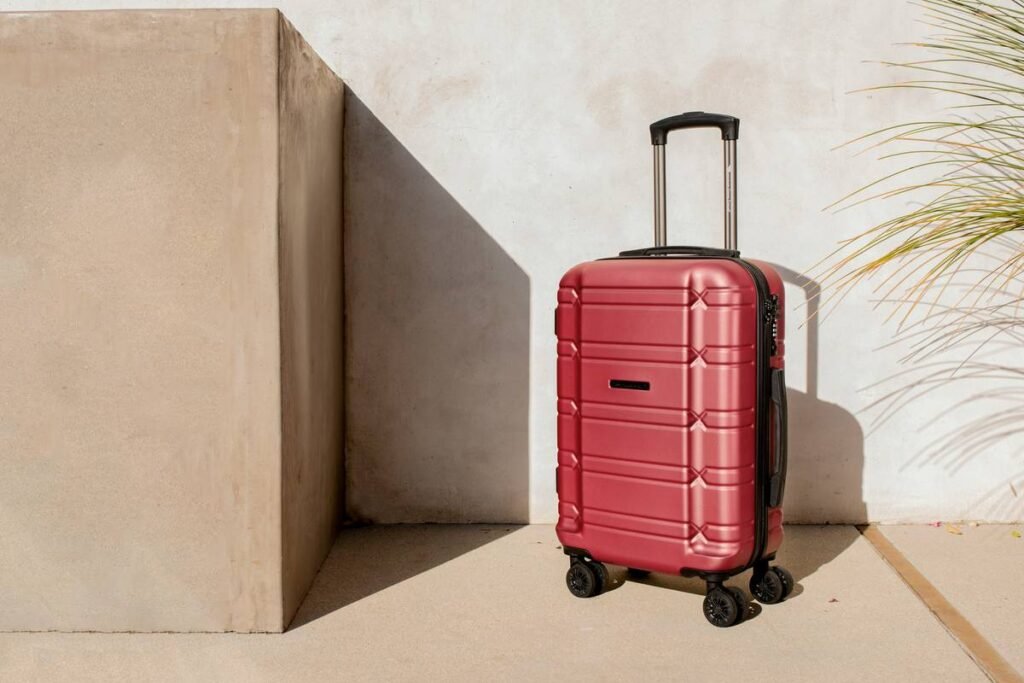 Allegro airline-approved carry-on from American Green Travel (merlot).