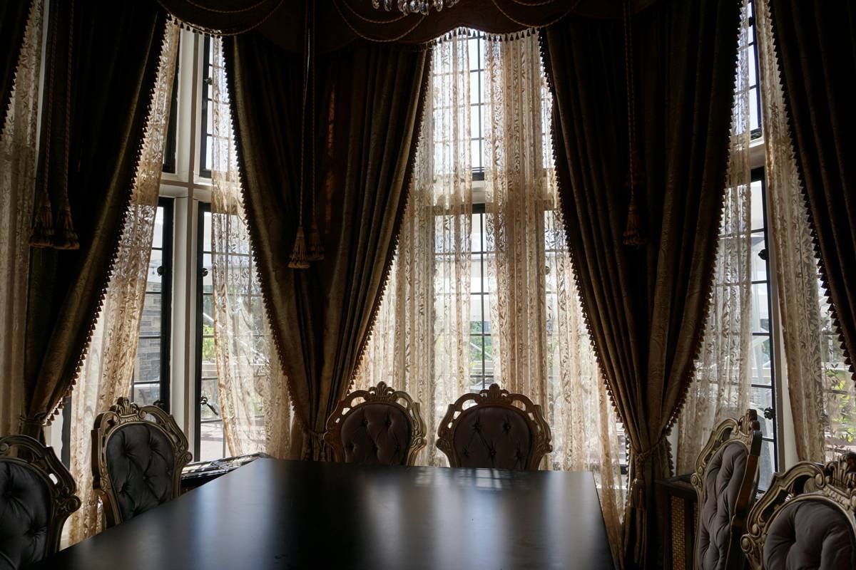 Indoor dining room.