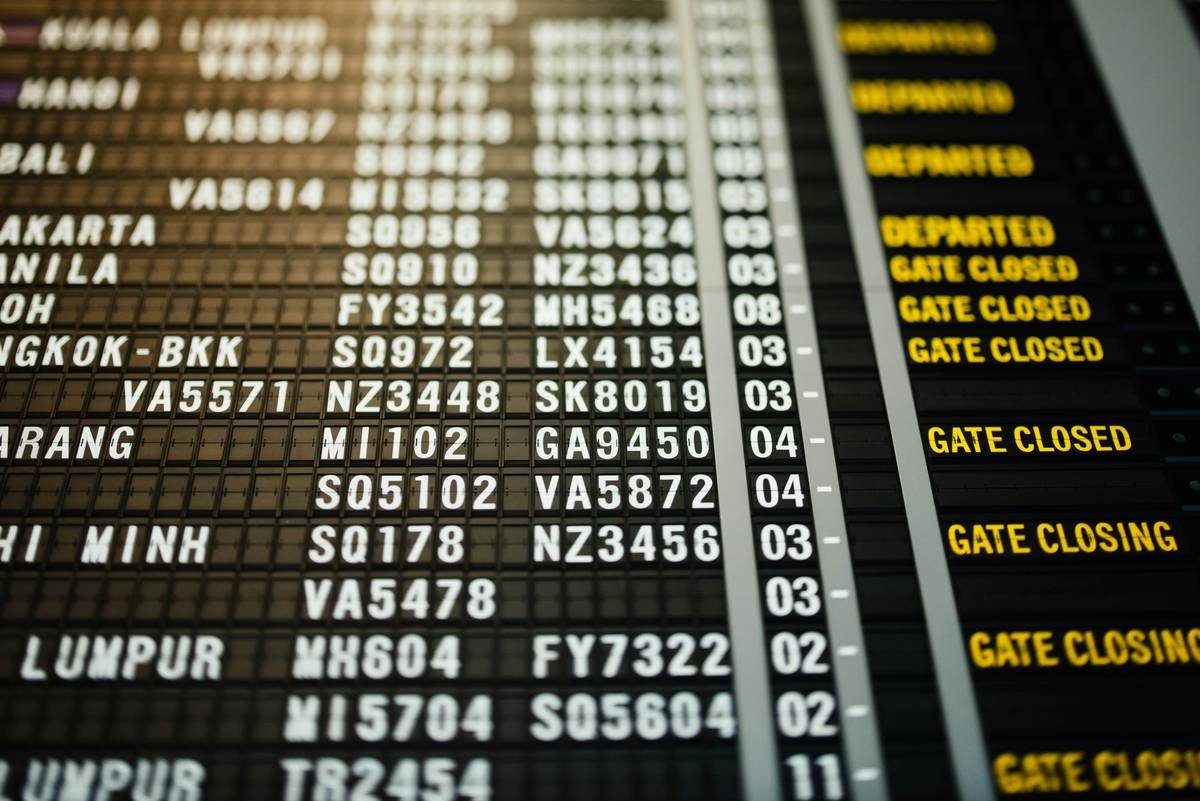 Information airport board