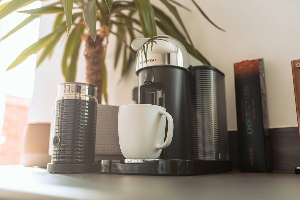 The morning routine of making a coffee for us and I'm sure for a lot of people around the world. We thought it would be a great idea to capture that beautiful moment. The sunlight was absolutely beautiful this morning as well, so we just couldn't resist not picking up our camera!